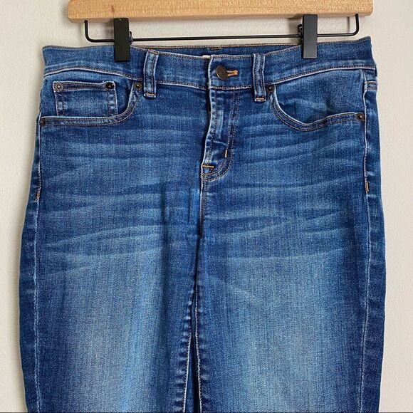 JCREW stretch skinny raw edge jean med. wash - Picture 5 of 6